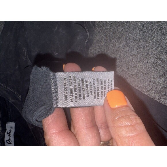 Yee Haw Cowgirl Mineral Black And Pink Long Crop Top T-shirt Medium - Picture 3 of 4